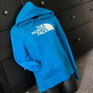 BLUE NORTH FACE HOODIE
